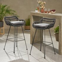 Rattan bar shop stools canada